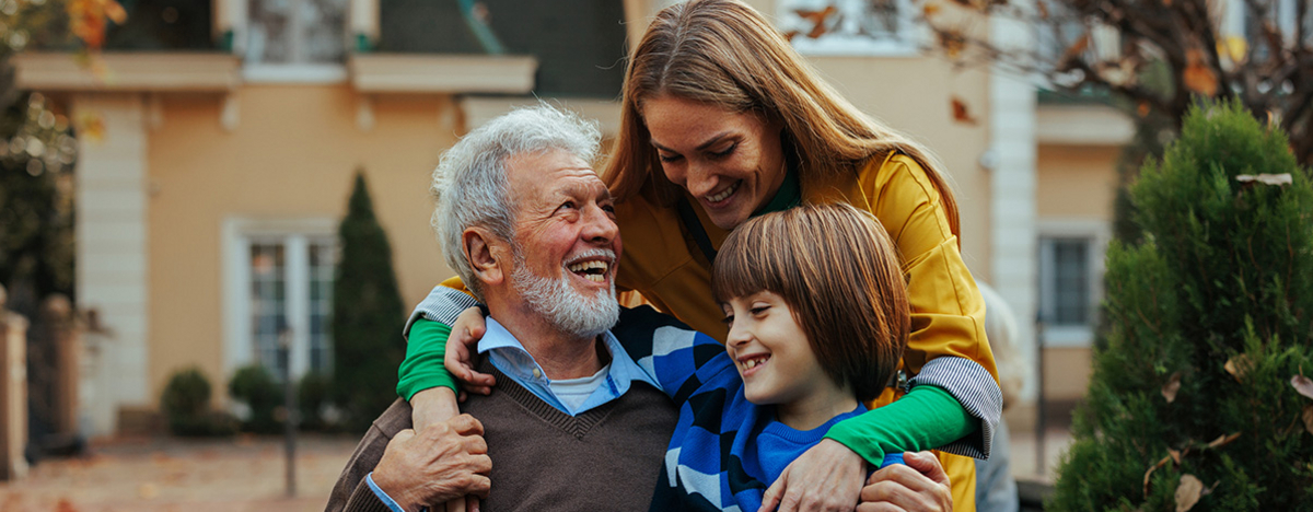 Verschiedene Generationen einer Familie