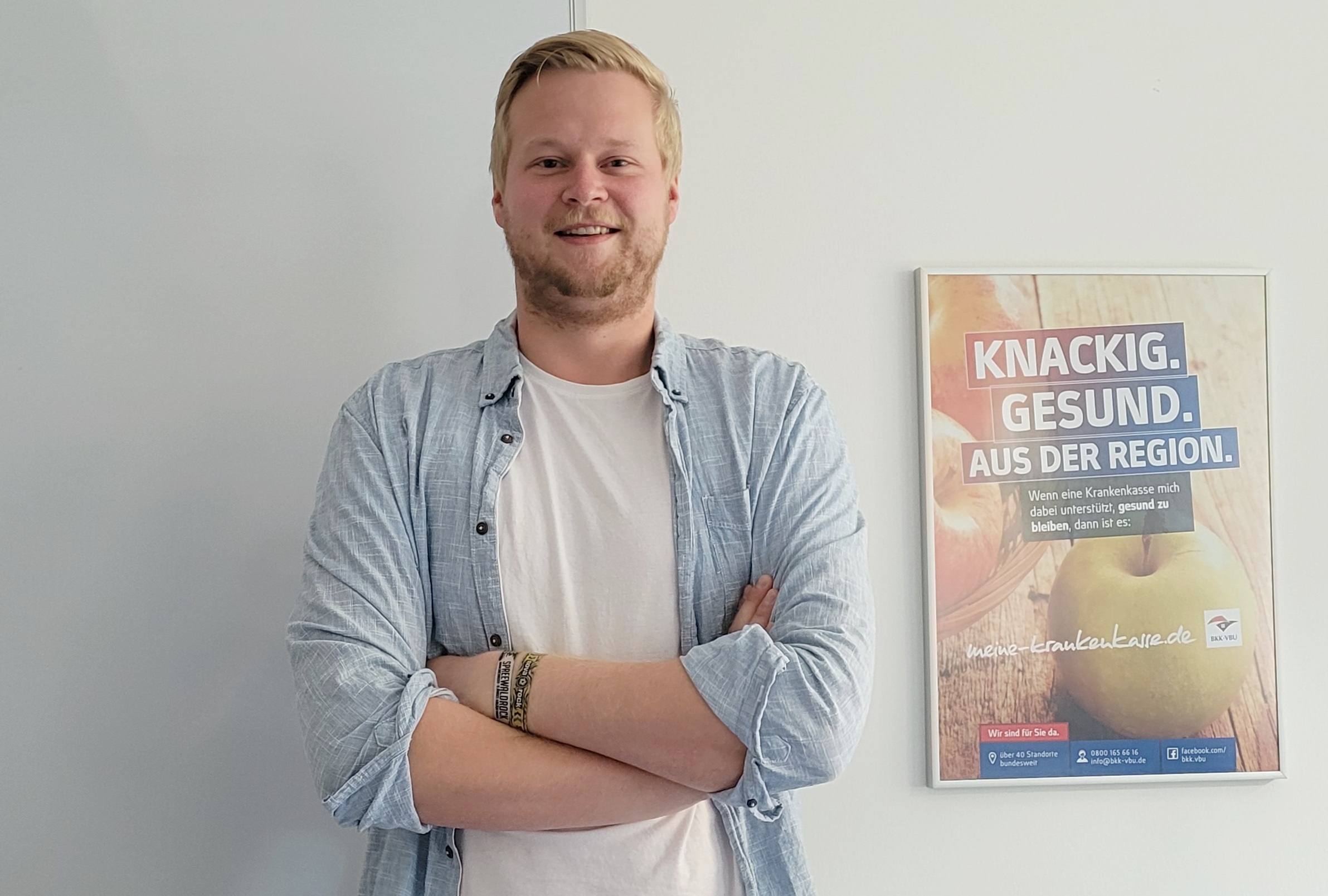 Timo Sauer, Mitarbeiter in der Pflegekasse der BKK VBU und Mitglied des P-Teams